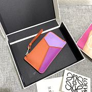 Loewe Leather Cardholder Orange Size 13x7.5cm - 4