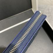 Loewe Leather Wallet Blue Size 11x8.5cm - 6