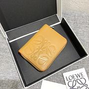 Loewe Leather Wallet Yellow Size 11x8.5cm - 1