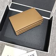  Loewe Leather Cardholder Beige Size 10x7cm - 4