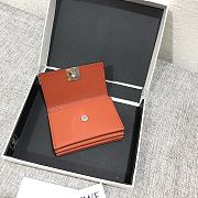  Loewe Leather Cardholder Orange Size 10x7cm - 3