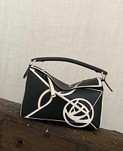 Loewe Puzzle Roses Small Classic Satchel Bag Size 24x10x14cm - 4