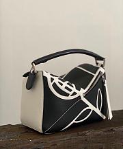 Loewe Puzzle Roses Small Classic Satchel Bag Size 24x10x14cm - 3