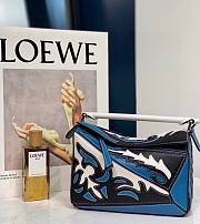 Loewe Puzzle Cowboy Small Blue Bag Size 24x10x14cm - 5