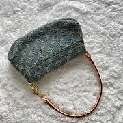 Louis Vuitton Denim Pleaty Mini Shoulder Bag Size 26×7×17cm - 6