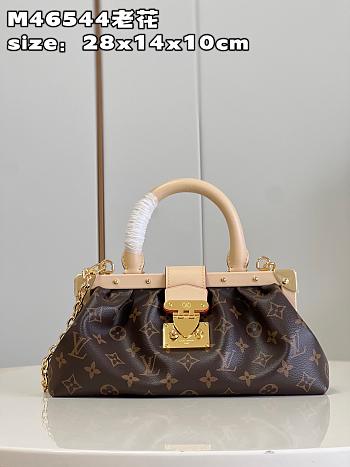 Louis Vuitton Monogram Clutch Brown Size 28x14x10cm
