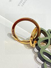 Loewe Women's Anagram Inflated Charm Green - 2