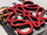 Loewe Women's Anagram Inflated Charm Red - 5