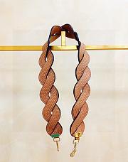 Loewe Brown Twisted Wave Leather Bag Strap Brown - 1