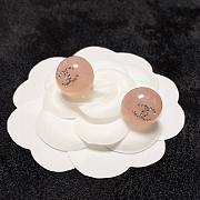  Chanel Pearl Earrings Pink - 1