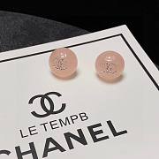  Chanel Pearl Earrings Pink - 2