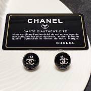  Chanel Pearl Earrings Black - 1