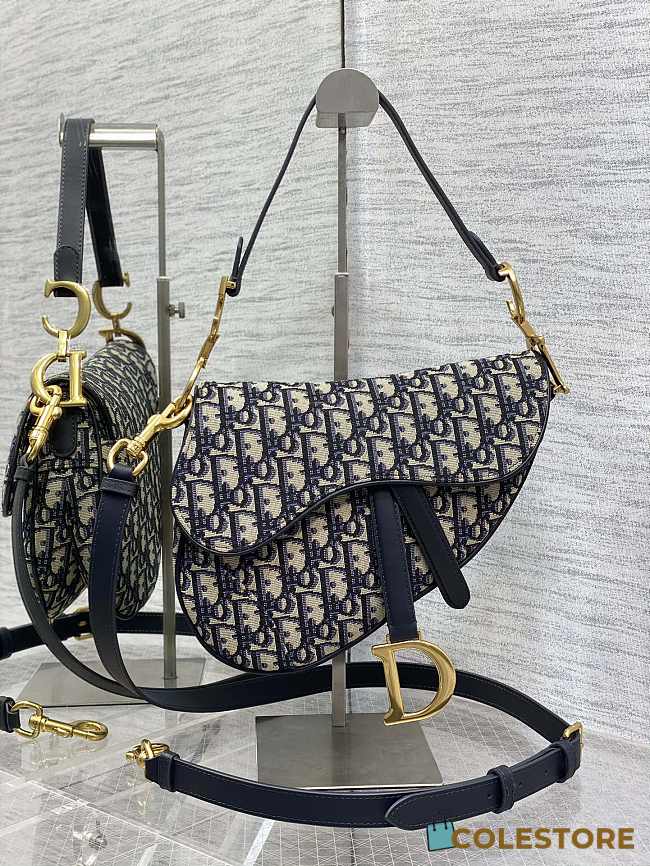 Christian Dior Saddle With Strap Size 24×6×18cm - 1