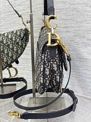 Christian Dior Saddle With Strap Size 24×6×18cm - 3