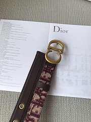 Christian Dior Saddle Red Belt 2cm - 3