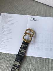 Christian Dior Saddle Black Belt 2cm - 6