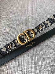 Christian Dior Saddle Black Belt 2cm - 5
