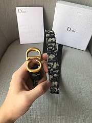 Christian Dior Saddle Black Belt 2cm - 3
