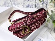 Christian Dior Saddle Oblique Red Size Size 25.5x20x6.5cm - 6