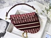 Christian Dior Saddle Oblique Red Size Size 25.5x20x6.5cm - 4