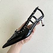  Versace Laced Pin-Point Low Slingback Pumps Height 4.5cm - 2