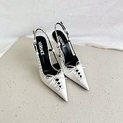  Versace Laced Pin-Point Low Slingback Pumps Height 10cm - 5
