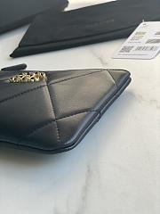 Chanel 19 Pouch Black Size 20x12.2x1cm - 6