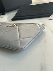Chanel 19 Pouch Grey Size 20x12.2x1cm - 5