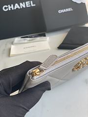 Chanel 19 Pouch Grey Size 20x12.2x1cm - 3