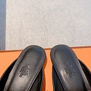 Hermes Groupie Mule Black/White 35-39cm - 2
