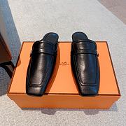 Hermes Groupie Mule Black/White 35-39cm - 4