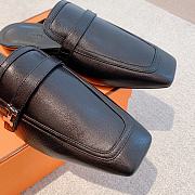 Hermes Groupie Mule Black/White 35-39cm - 3