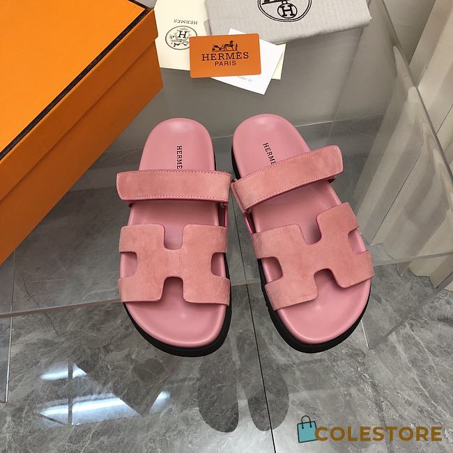 Sandals Hermès Chypre Pink Size 35-45cm - 1