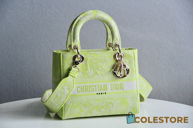 Dior Lady D-Lite Reverse Green Size 24x20x11cm - 1