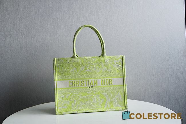 Dior Book Tote Green Size 41.5x34.5x16cm - 1
