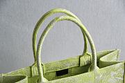 Dior Book Tote Green Size 41.5x34.5x16cm - 5