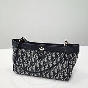 Dior Small Key Bag Blue Dior Oblique Size 30x16.5x 13cm - 4