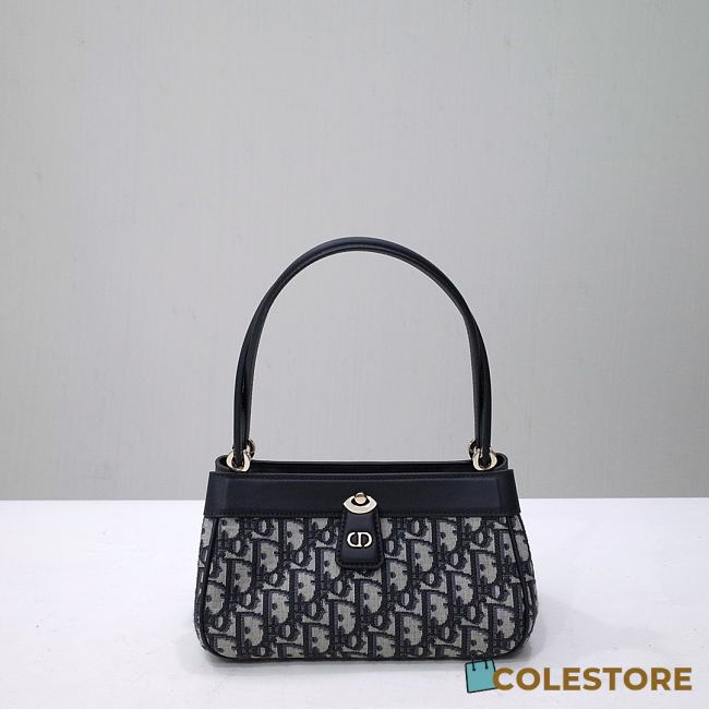 Dior Small Key Bag Blue Dior Oblique Size 22 x 12.5 x 12cm - 1