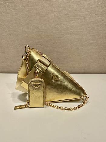 Prada Shiny Triangle Bag Size 26x14x12cm