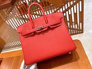 Hermes Birkin Red Leather Size 25cm - 1