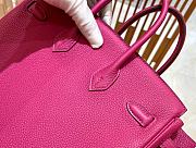  Hermes Birkin Togo Leather Dark Pink 30cm - 4