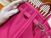 Hermes Birkin Togo Leather Dark Pink 30cm - 5
