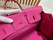  Hermes Birkin Togo Leather Dark Pink 30cm - 6