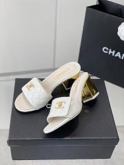 Chanel Slipper White/Black/Beige Size 35-39cm - 3