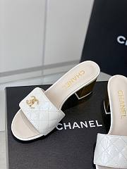 Chanel Slipper White/Black/Beige Size 35-39cm - 5