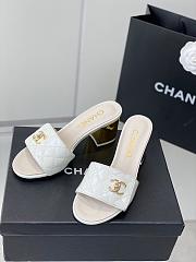 Chanel Slipper White/Black/Beige Size 35-39cm - 6