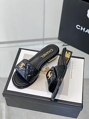Chanel Slipper White/Black/Beige 23P Size 35-39cm - 6