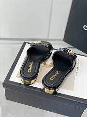 Chanel Slipper White/Black/Beige 23P Size 35-39cm - 3
