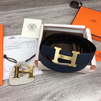 Hermes Belt Blue Togo 38