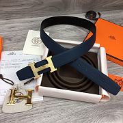 Hermes Belt Blue Togo 38 - 6
